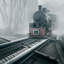 « romantique tracks », impression sur toile-21718338-71849526