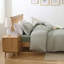 Ensemble de housse de couette en 100% coton délavé à carreaux vichy-122785690-122785693