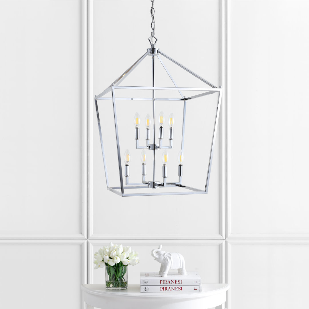 Joree 8 - Light Lantern Geometric Pendant Gracie Oaks 