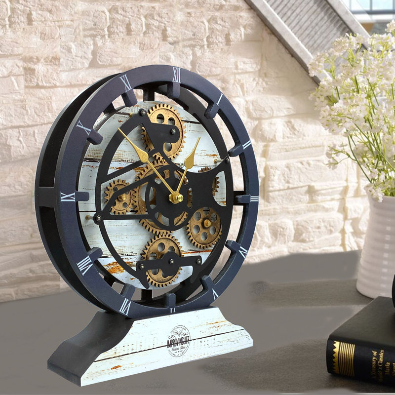 Wood Wall Clock, Desert Beige