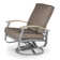 Chaise de patio pivotante avec coussin Askar