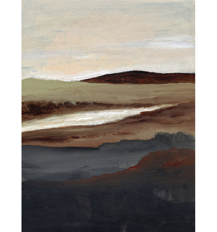 "Serene View" Framed Textured Wall Art, White, 24" H x 18" W