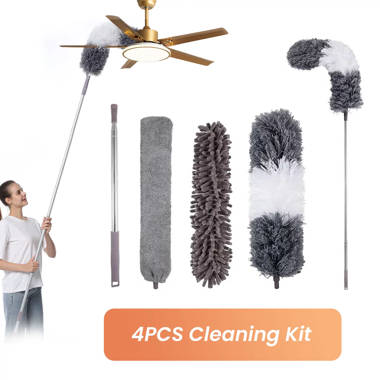 Microfiber Dusters for Cleaning, 98'' Ceiling Fan Duster with