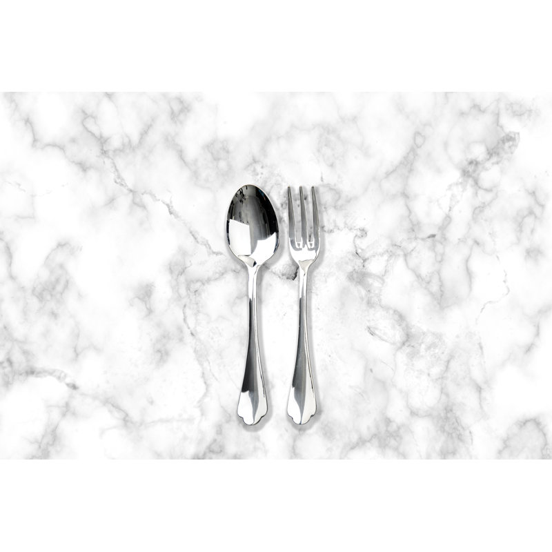 Ensemble de service (fourchette et cuillère) en acier inoxydable Dolce Vita