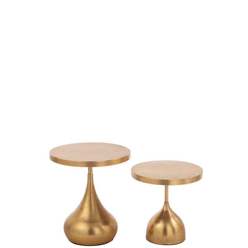 Asauni Pedestal Side Table Set