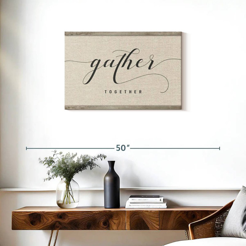 Gather Together Script Wall Sign, 20" H x 30" W