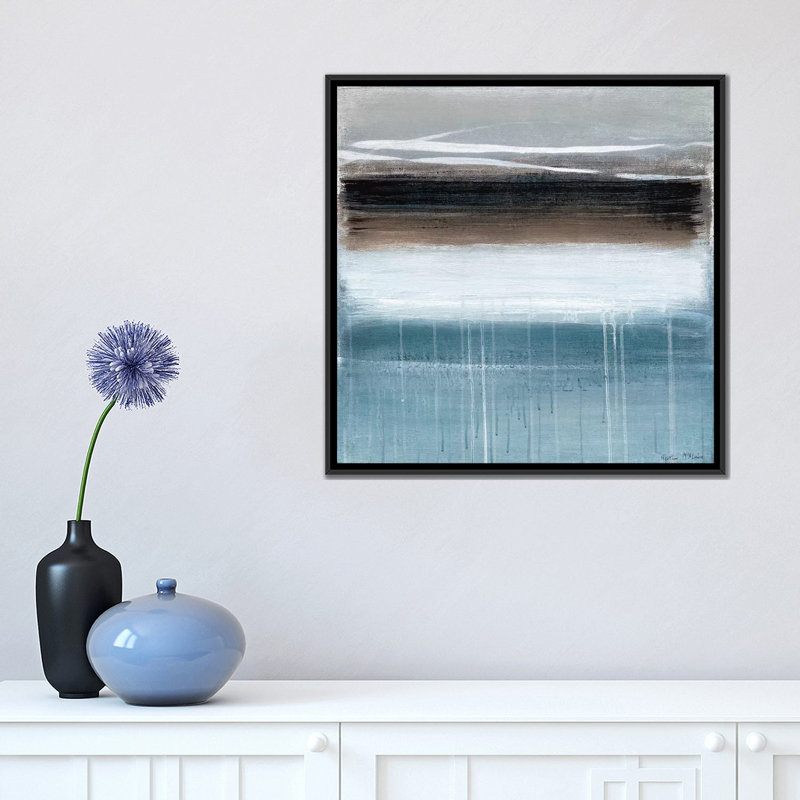 «Landscape Memory I», reproduction sur toile, H 18 po x l 18 po x P 1,5 po, Toile encadrée noire, Pas de tapis