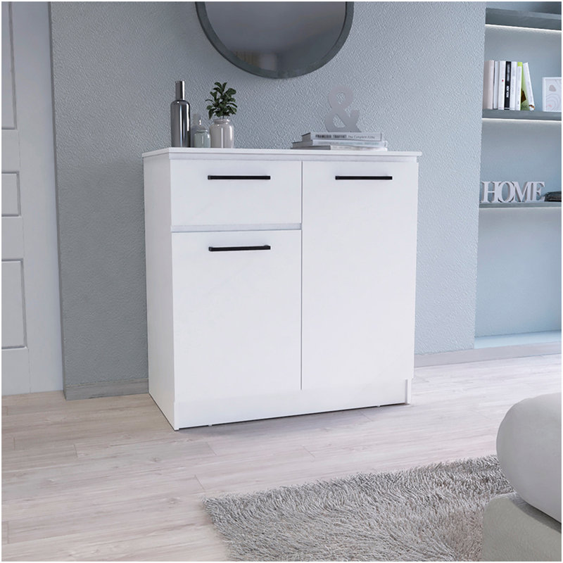Orleans Dresser With 2-Door And Single Drawer, White