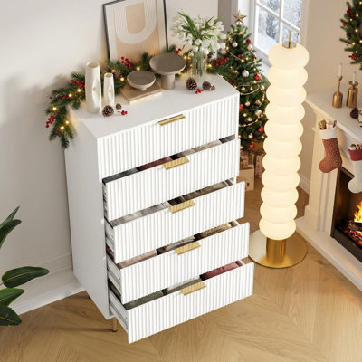 70.1 cm W Chest of 5 Drawers