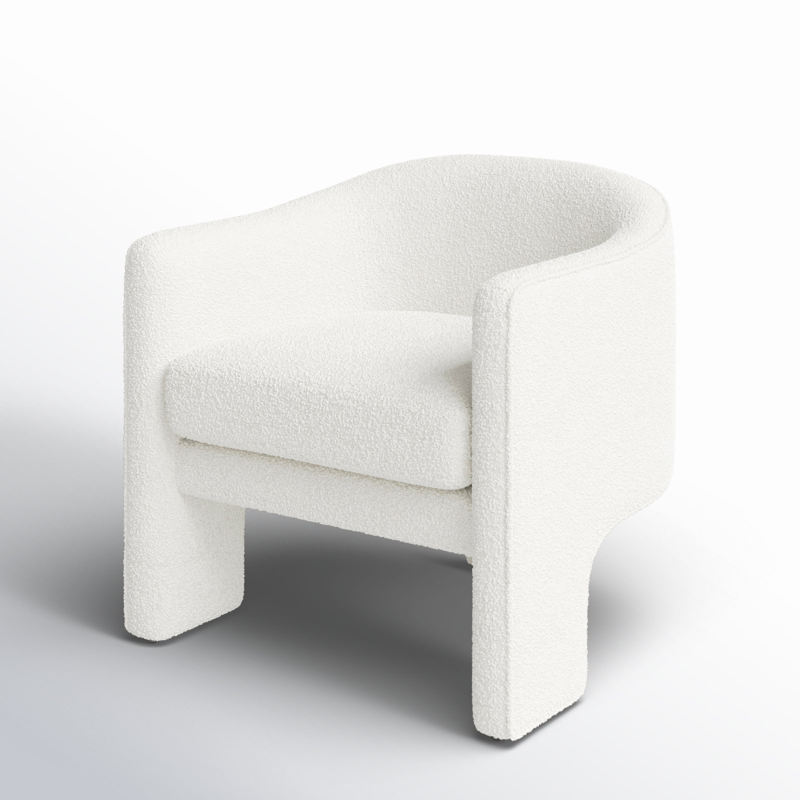 Upland Armchair, Ivory Boucle