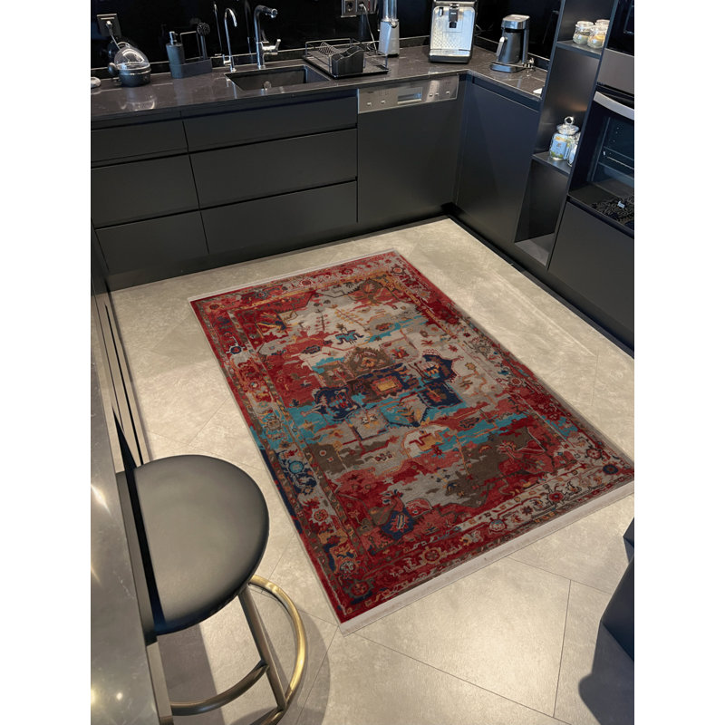 Tapis rectangulaire Yazlin, Tapis de couloir 3 pi 4 po x 9 pi 11 po