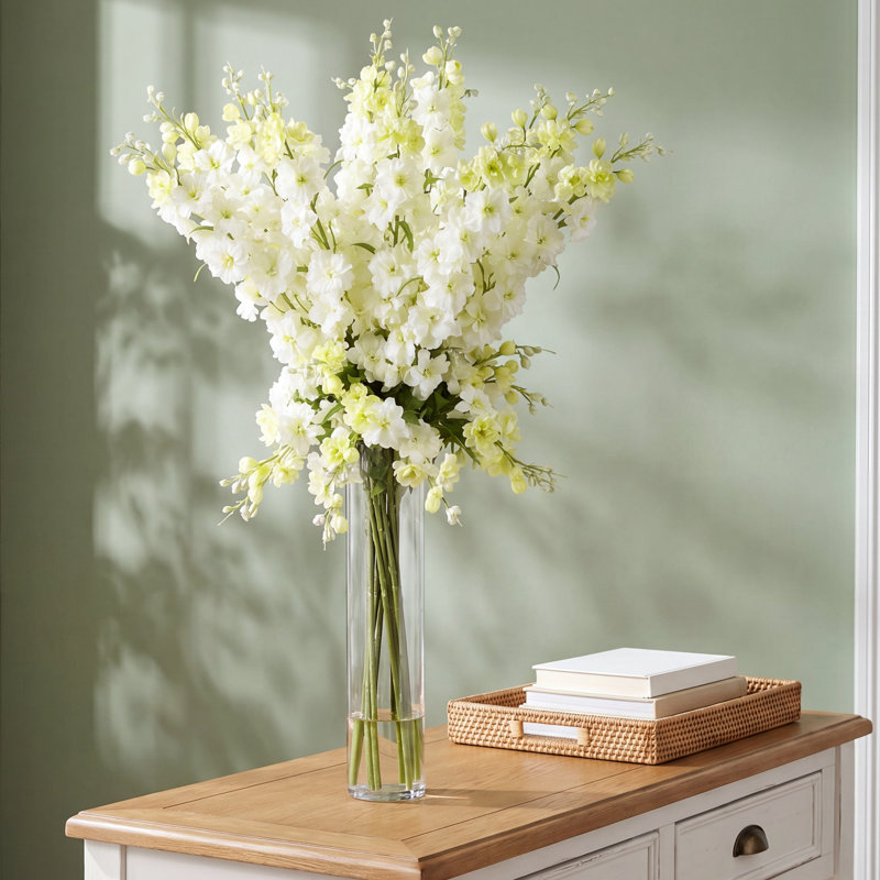 Madaket Delphinium Floral Arrangement in Vase
