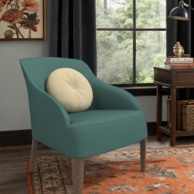 Coussin décoratif intérieur / extérieur Sunbrella, housse de coussin ronde de 16 pouces avec insert