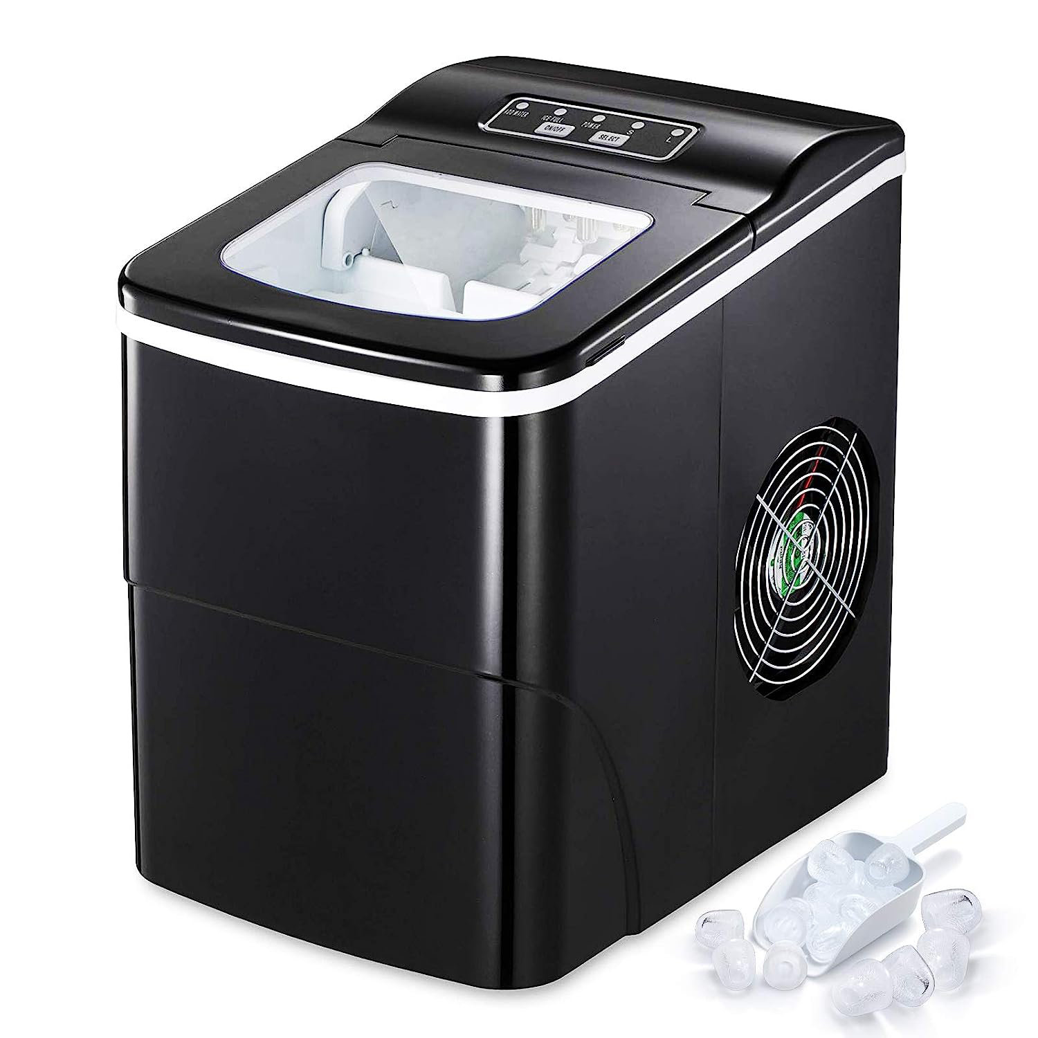 Nugget Ice Makers Portable Countertop, 33lbs/24H, Self-Cleaning, w/Scoop &  Basket for Home, Kitchen, Office, Bar, Party
