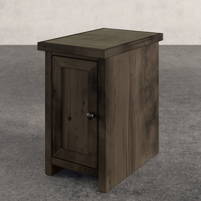 Table de chevet 14 po Columbia, aucun assemblage requis, finition bois de grange
