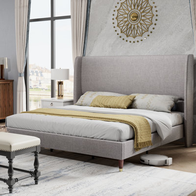 Wauseon Corduroy Upholstered Bed