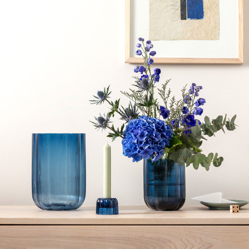Porte-bougie en verre 2-en-1 Villeroy & Boch, Bleu