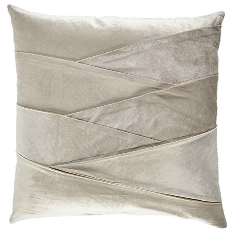 Square Pillow Cover & Insert, Cream
