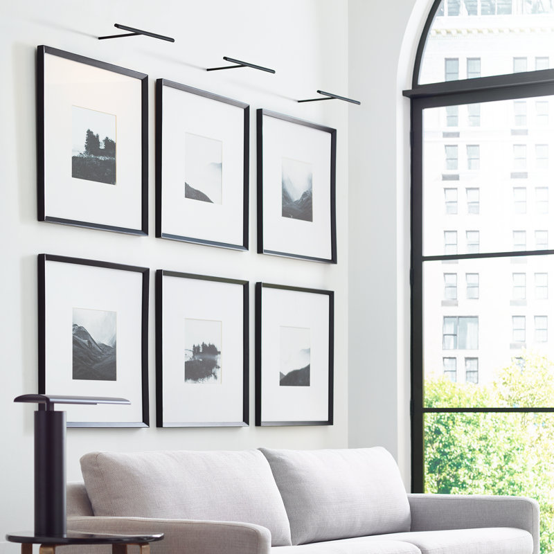 Plural Dimmable LED Wall Mounted Picture Light, Natural Brass