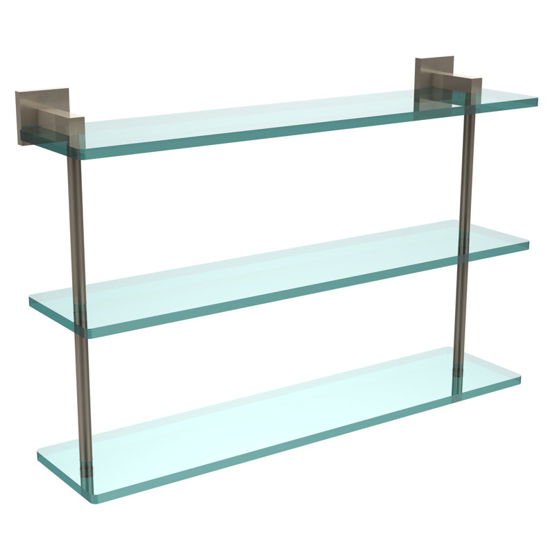 Haranu 3 Piece Accent Shelf, Antique Pewter