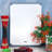 Oster Bergen 17x12 Inch Rectangular Plastic Cutting Board in White with Non-Slip Feet