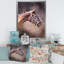 Portrait de cheval brun - Photographie sur toile-60162021-60162022