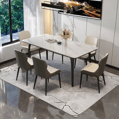 Full support rectangular dining table
