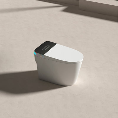 Toilettes intelligentes avec siège de bidet chauffant. Toilette portative avec bidet intégré. Siège de toilette ouvert / fermé intelligent. Toilette bidet avec sécheuse et eau chaude