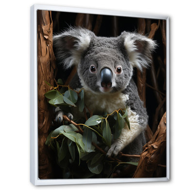 Gris Koala Climber 1 - Koala Animal, art mural