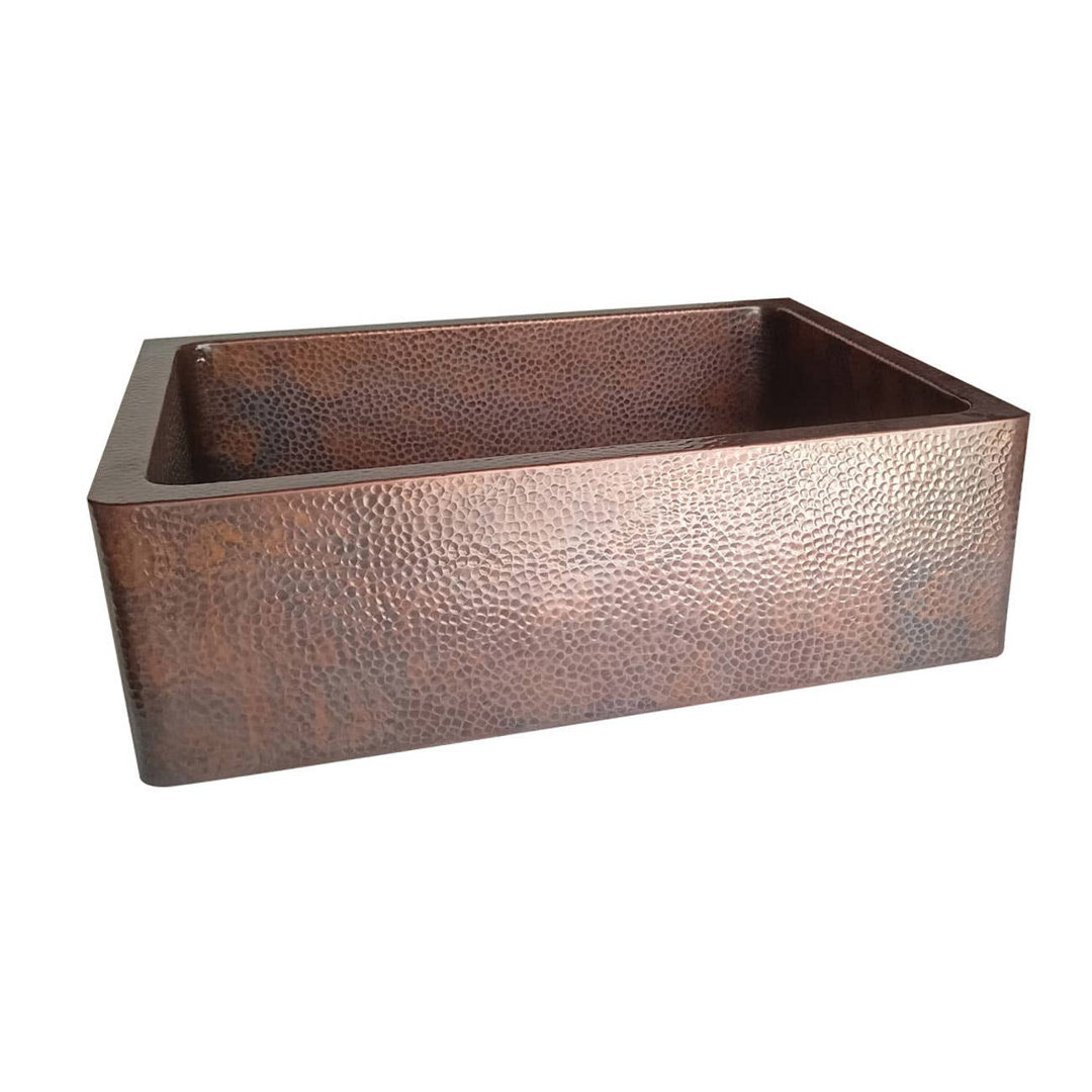 30'' L Farmhouse / Apron Copper Kitchen Sink Chevington