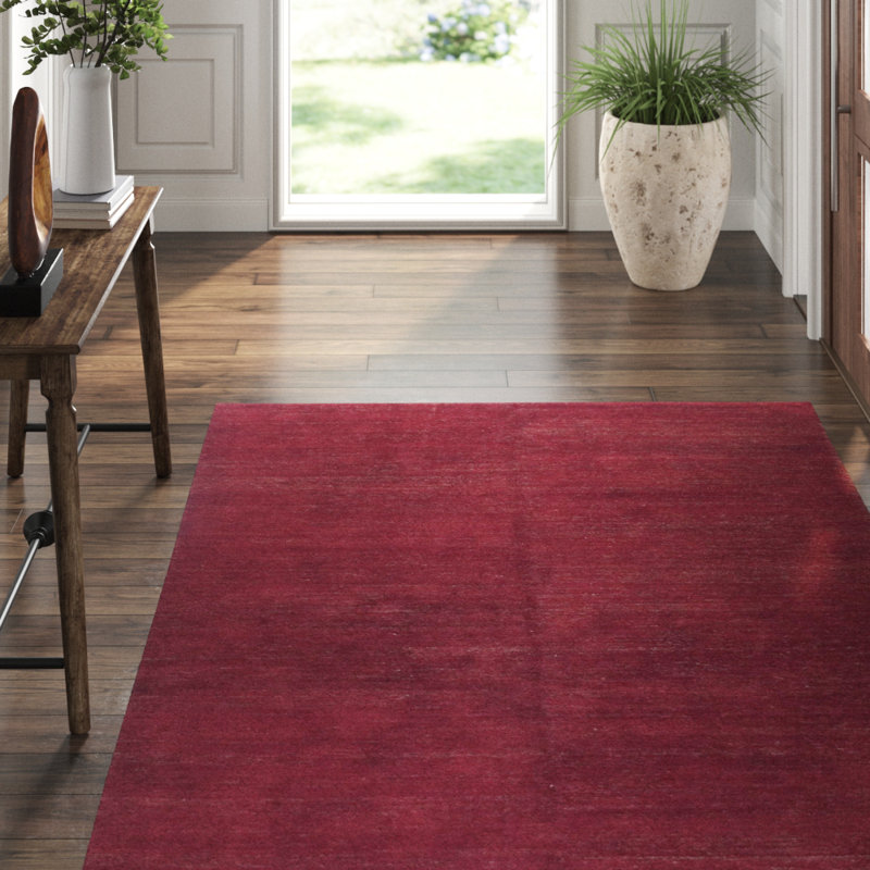 Wool Area Rug, Rectangle 9' x 12'
