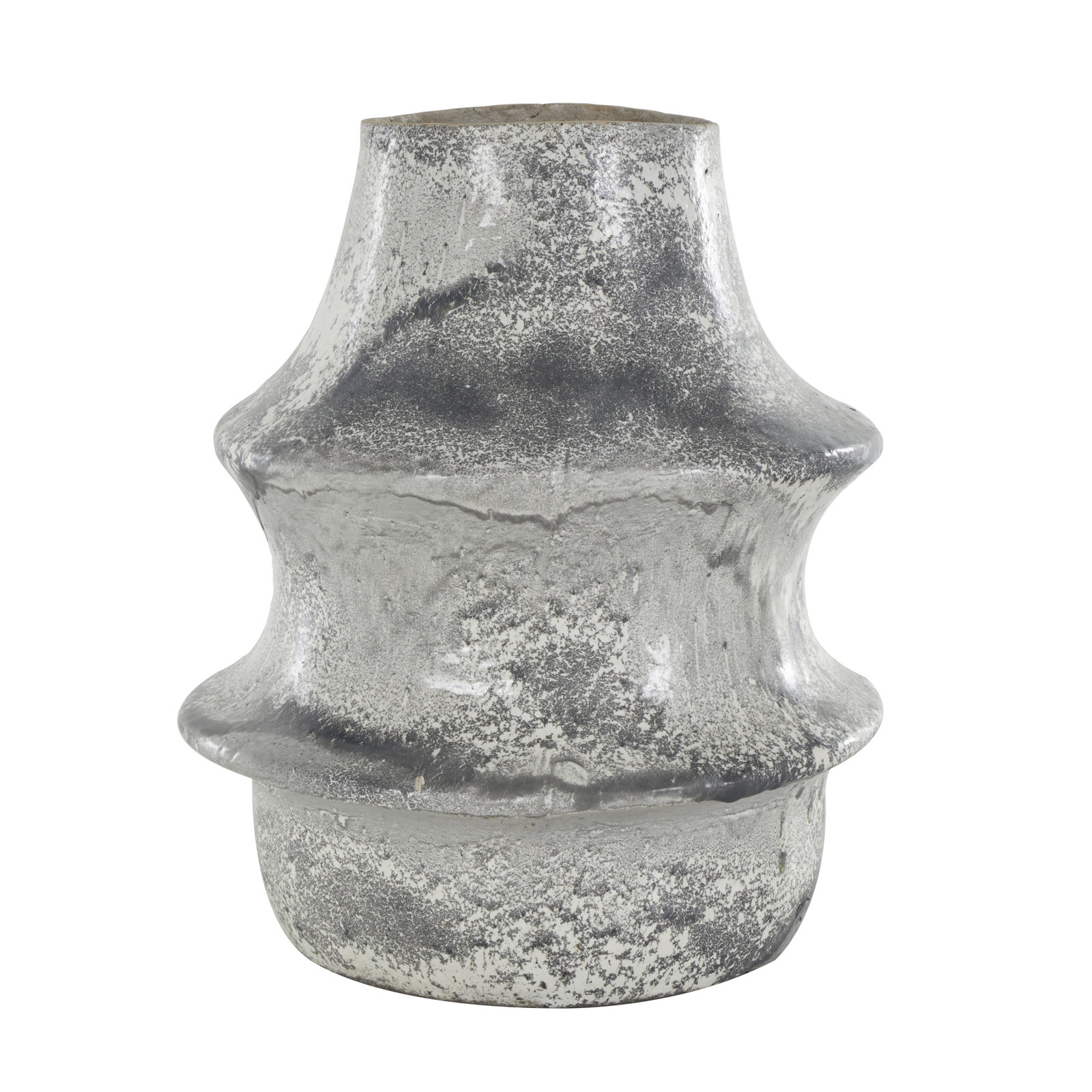 Kimona Paper Mache Table Vase, 14.65" H x 11.85" W x 11.35