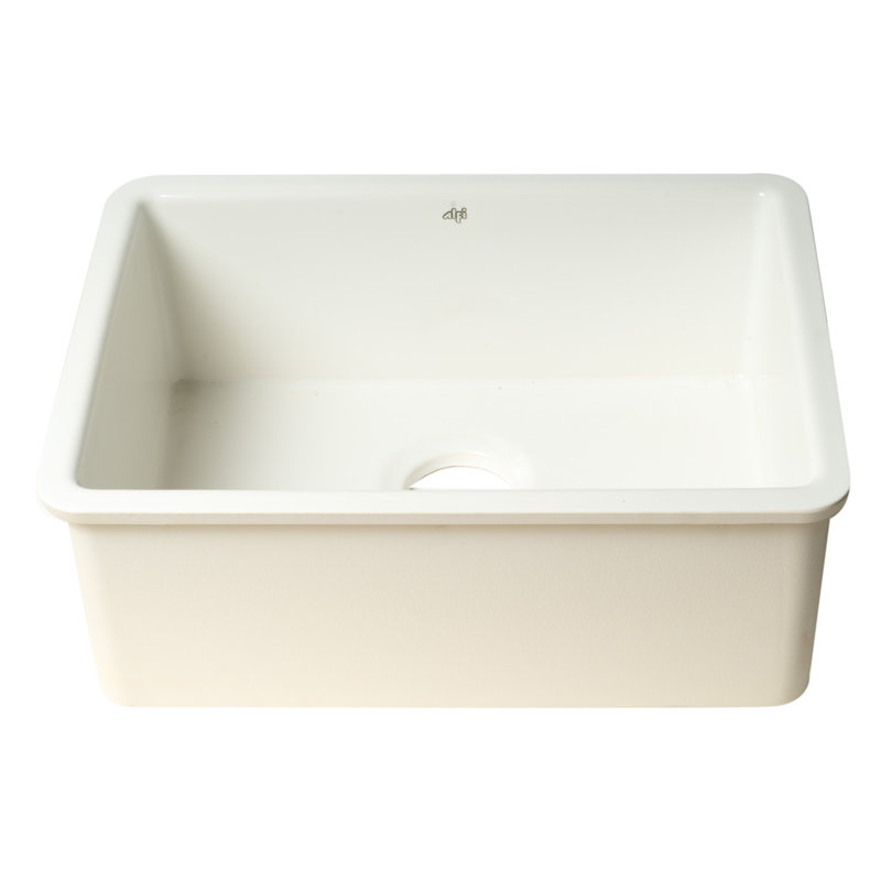 23.25'' L Undermount Single Bowl Fireclay Kitchen Sink