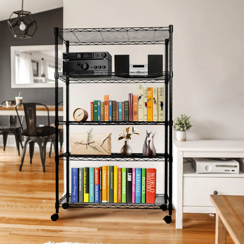 Étagère Paetin, Noir, H 60,8 po x l 30,7 po x P 13,46 po