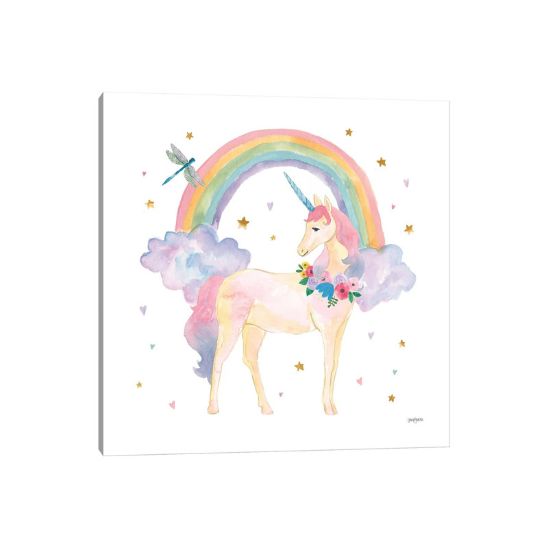 Magical Friends I Dragonfly - Wrapped Canvas Gallery-Wrapped Canvas Giclée, 30.48 cm H x 30.48 cm W