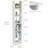 Tall Narrow 6-Shelf MDF Bookcases, Slim Vertical Storage Unit, Corner Bookcase for Small Spaces, Bedroom & Home Office-640909960