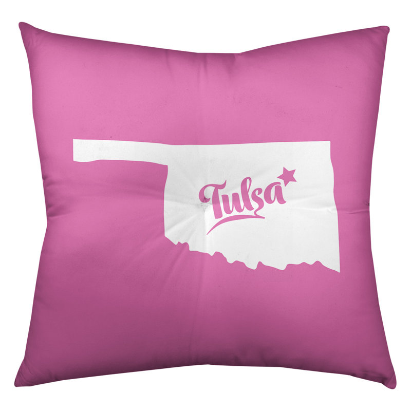 Coussin de sol touffeté nevada, 26 po x 26 po, Rose, Tulsa