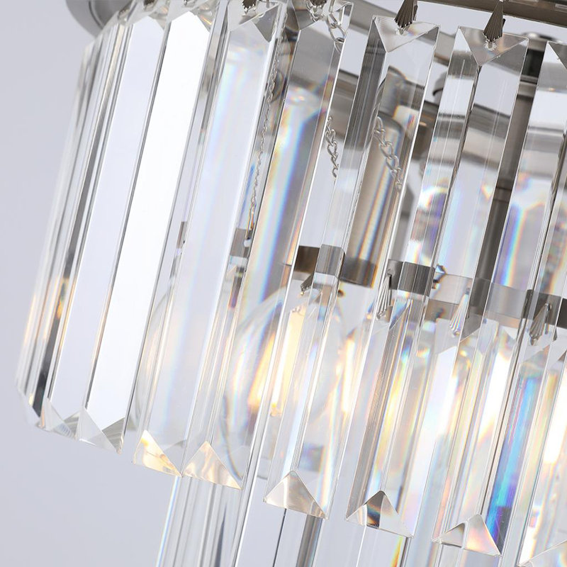 Lampe de table en cristal Lemanski, 40W, 110V, Rocker, 4-Way, 3-Way