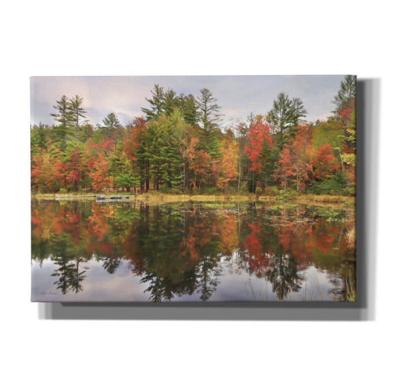 «Adirondacks Foliage On Canvas» par Lori Deiter, reproduction, H 18 po x l 26 po x P 0,75 po
