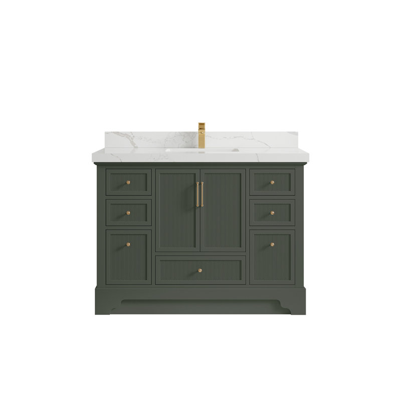 Alys 48'' Single Bathroom Vanity with Quartz Top
