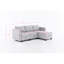 Petit canapé modulaire à 3 places modulaire en L avec canapé-lit modulaire gris clair-944747391