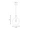 Luminaire suspendu 1 lumière Orjona-1491719689