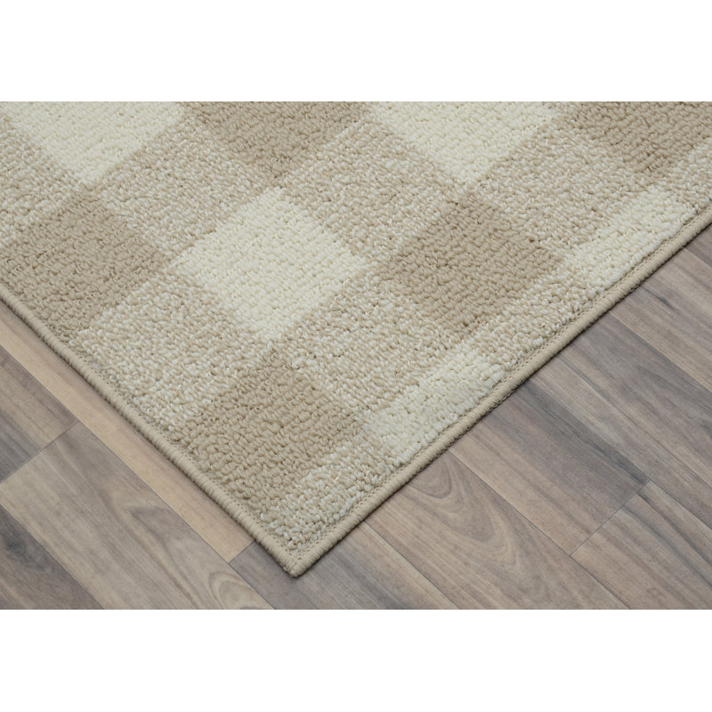 Cupp Checkered Indoor Rug, Rectangle 5' x 7'