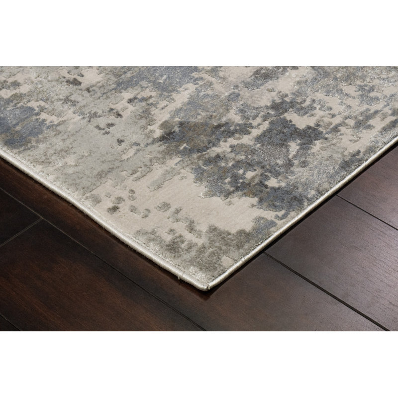 Tapis crème / gris Dionatta, Tapis de couloir : 2 pi 2 po x 7 pi 7 po