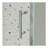 38-42" W x 71" H Piovt Swing Glass Shower Door,Pivot Frame Sliding Shower Door with 1/4"(6mm) Clear SGCC Tempered Glass, Shower Doors,Reversible Installation-112318571
