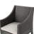 2 Grey Patio Armchairs For Eating, Modern Outdoor Chairs With Fade- Cover And Resin Construction Of Dining Armchairs, Seating Water Fade Resistance Back