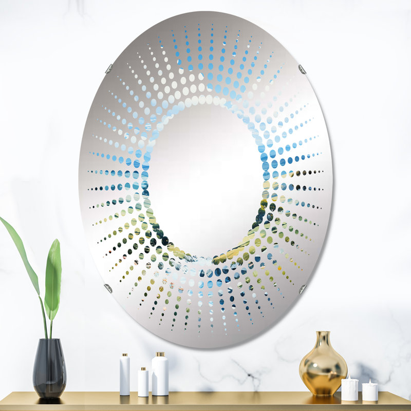 Nuage caressant l'horizon minimaliste - miroir décoratif Starburst-MIR116041-Ovale, 35,4 po x 23,6 po