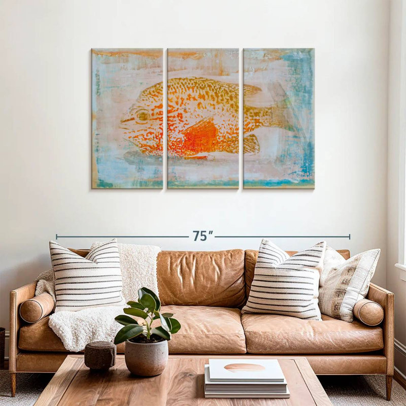 Brampt Orange Sunfish, 36" H x 57" W
