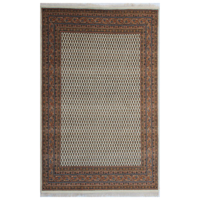 Indo Hand Woven Cotton and Wool Oriental Area Rug