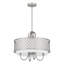 Lustre tambour 5 lumières à abat-jour Mance-2066007444